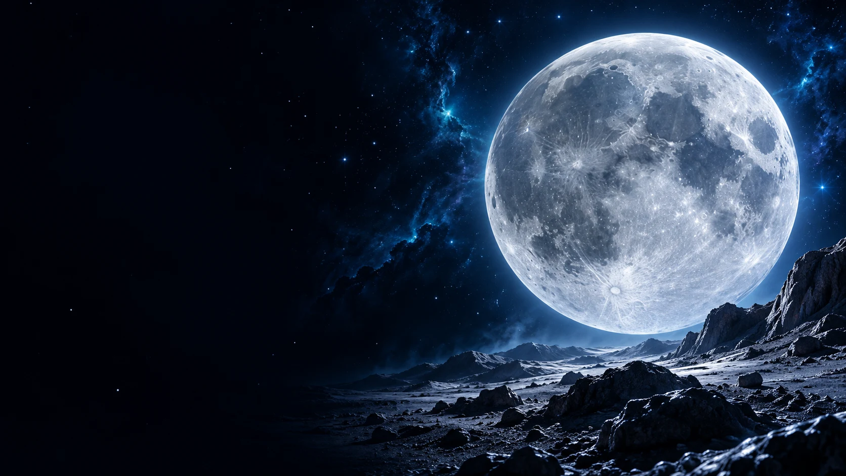 Lunar backdrop